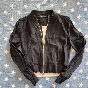 Theory Women's Black Bomber Jacket